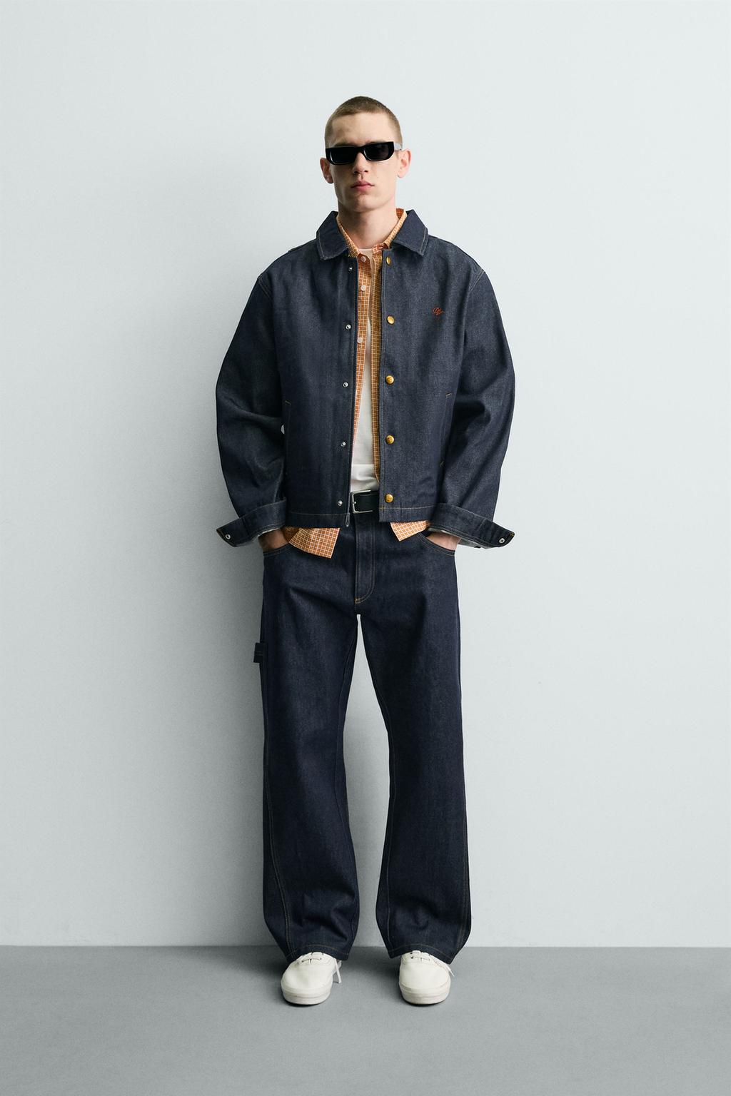 ДЖИНСОВАЯ КУРТКА СВОБОДНОГО КРОЯ С ВЫШИВКОЙ