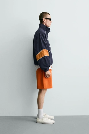 Шорты-джоггеры Relaxed Fit из ткани интерлок- Заказать в России