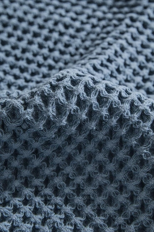 Махровое хлопковое полотенце с вафельным узором- Заказать в России