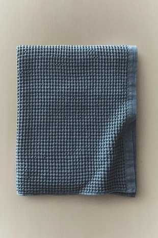 Махровое хлопковое полотенце с вафельным узором- Заказать в России