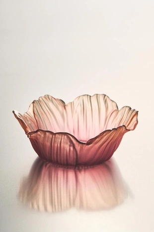 Большая стеклянная чаша в форме цветка- Заказать в России