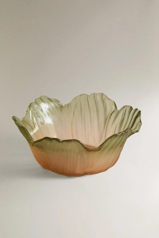 Стеклянная чаша цветочная- Заказать в России