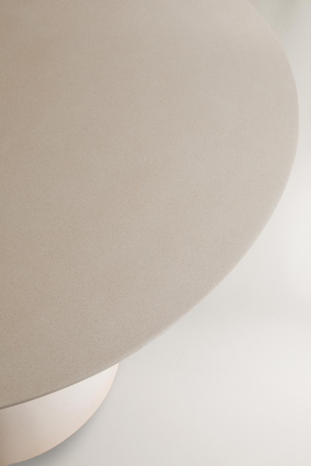 Круглый наружный цементный стол