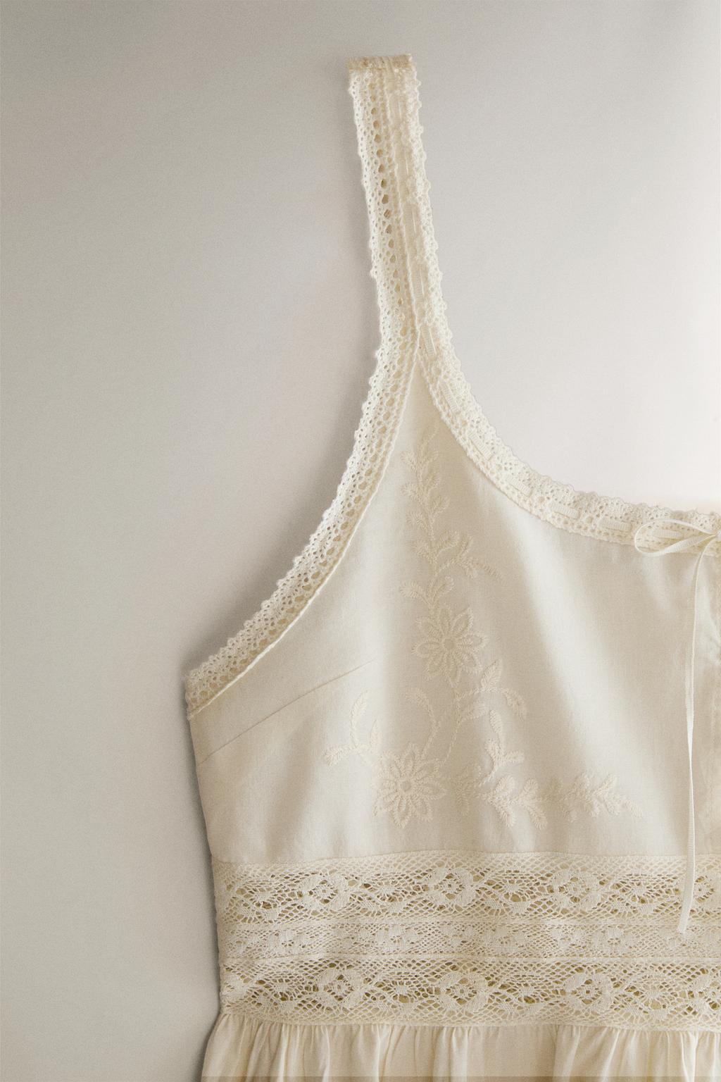 Ночное платье с кружевом