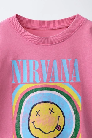 Футболка с принтом Nirvana®- Заказать в России