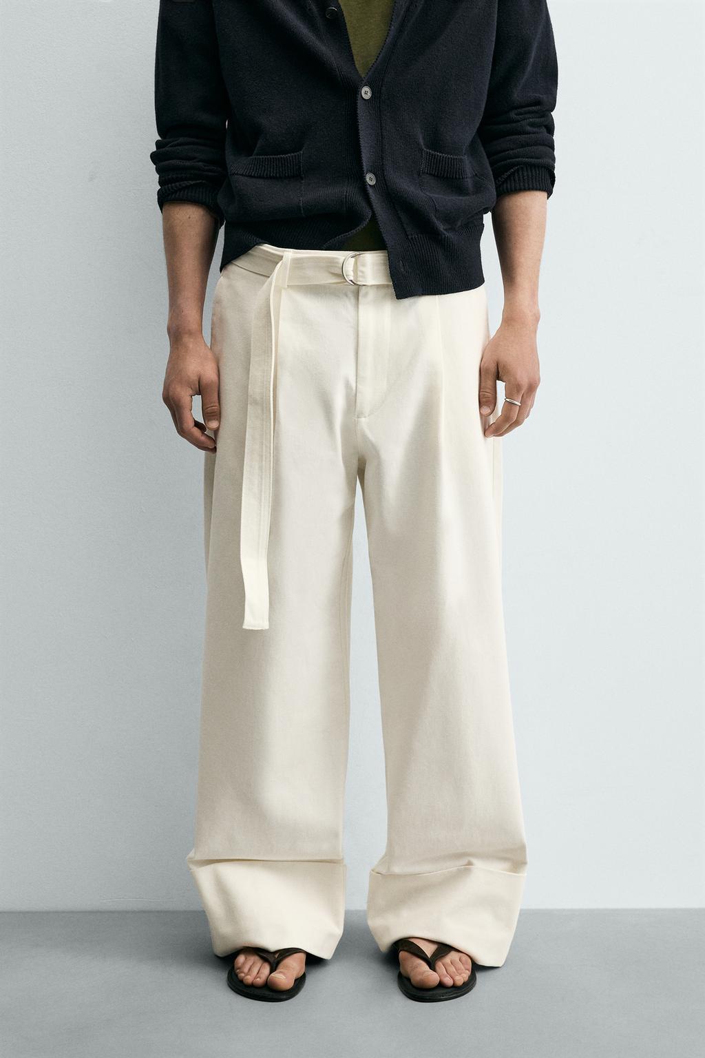 БРЮКИ RELAXED FIT С РЕМНЕМ