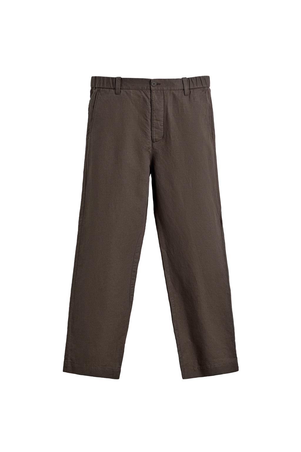 БРЮКИ STRAIGHT FIT ИЗ КОНОПЛИ И ХЛОПКА