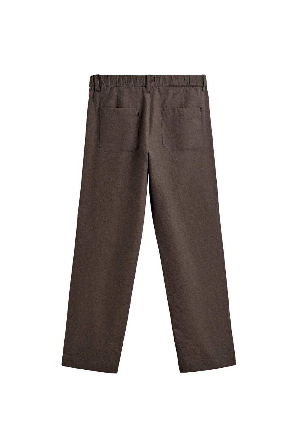 БРЮКИ STRAIGHT FIT ИЗ КОНОПЛИ И ХЛОПКА