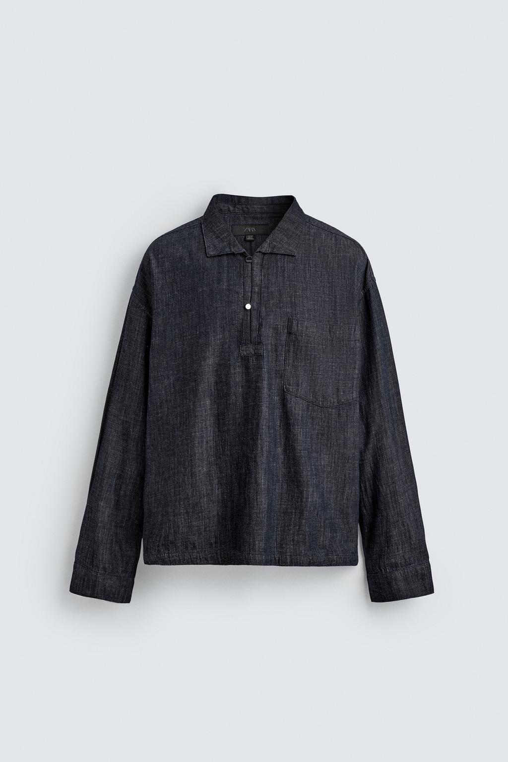 ПОЛО RELAXED FIT ИЗ ДЕНИМА