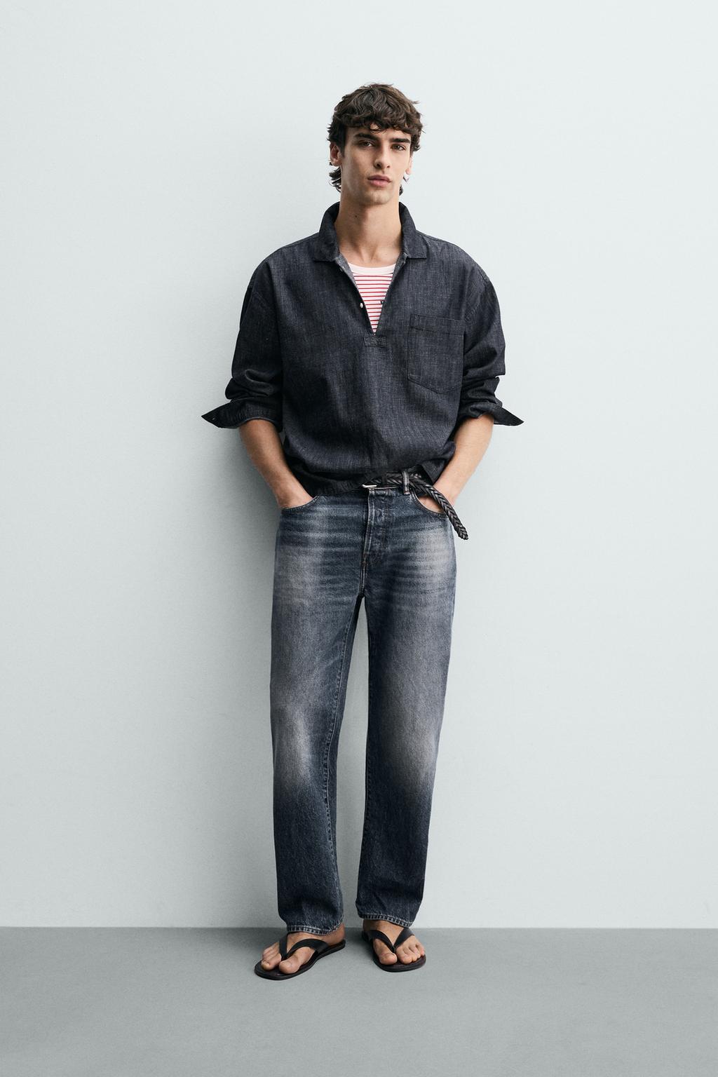 ПОЛО RELAXED FIT ИЗ ДЕНИМА