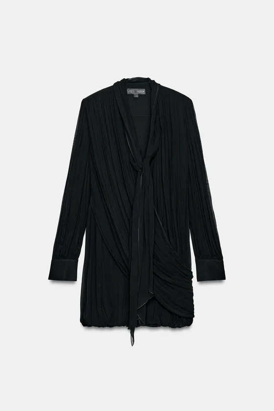 КОРОТКОЕ ПЛАТЬЕ СО СБОРКАМИ — коллекция Zara «ZW»