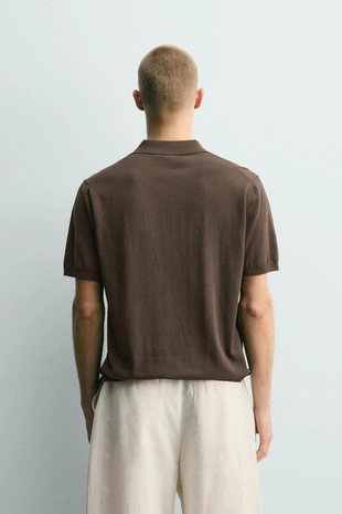 Трикотажное поло Relaxed Fit- Заказать в России