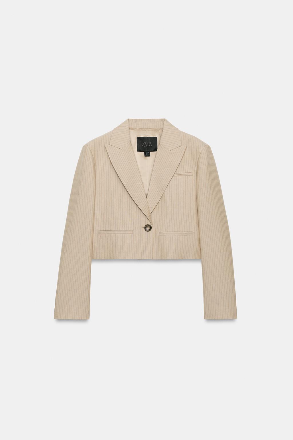 УКОРОЧЕННЫЙ БЛЕЙЗЕР В ПОЛОСКУ — ZW COLLECTION