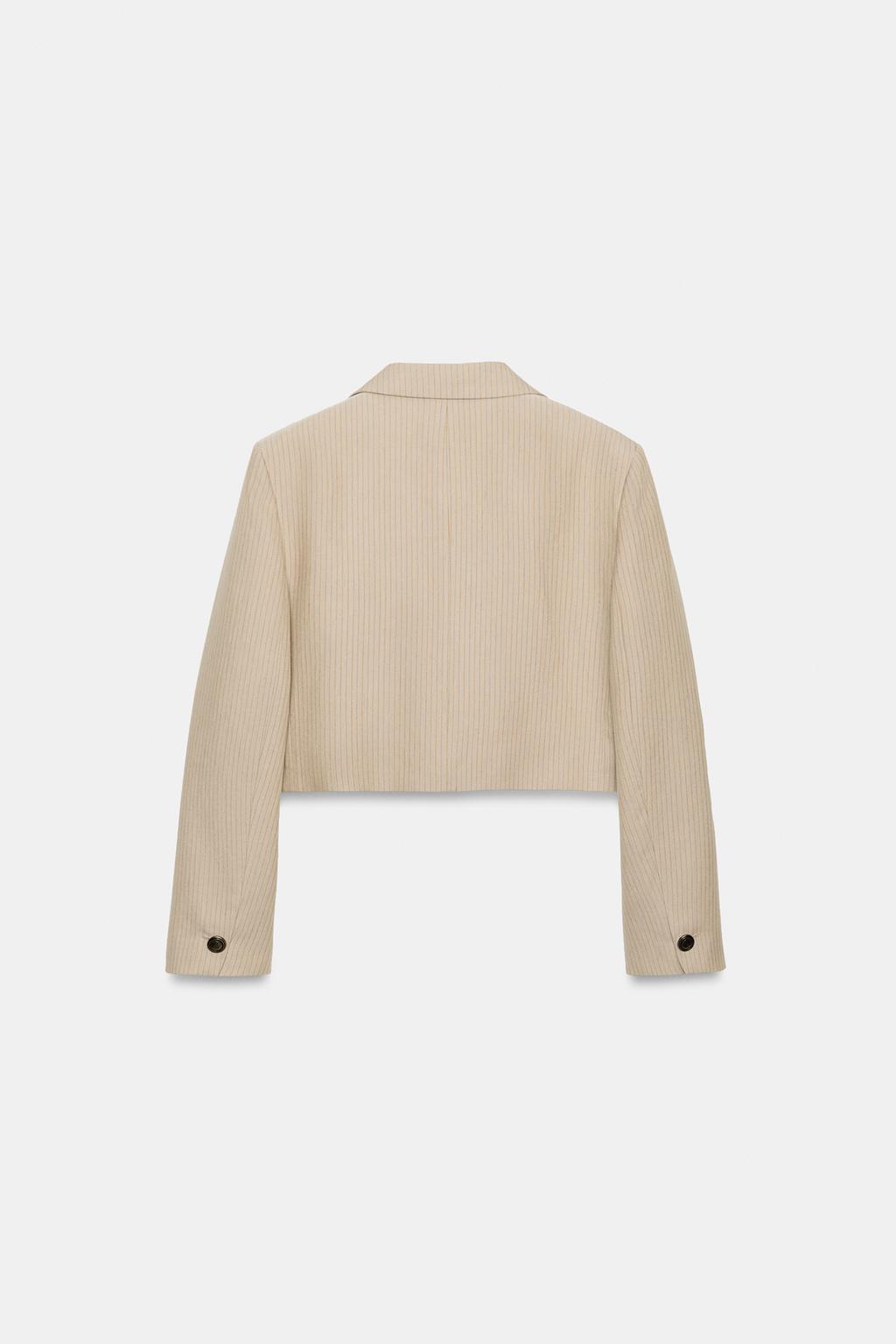 УКОРОЧЕННЫЙ БЛЕЙЗЕР В ПОЛОСКУ — ZW COLLECTION