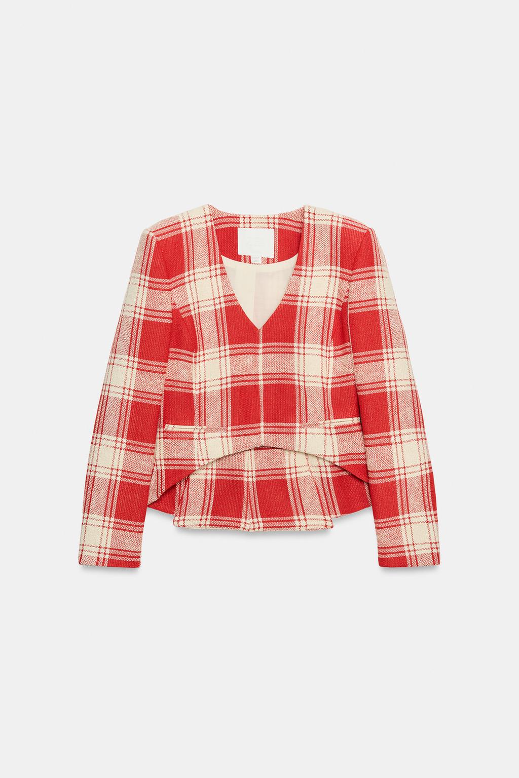 ПРИТАЛЕННАЯ КУРТКА В КЛЕТКУ — ZW COLLECTION
