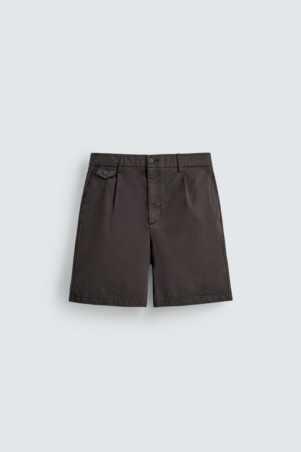 ШОРТЫ REGULAR FIT СО СКЛАДКАМИ