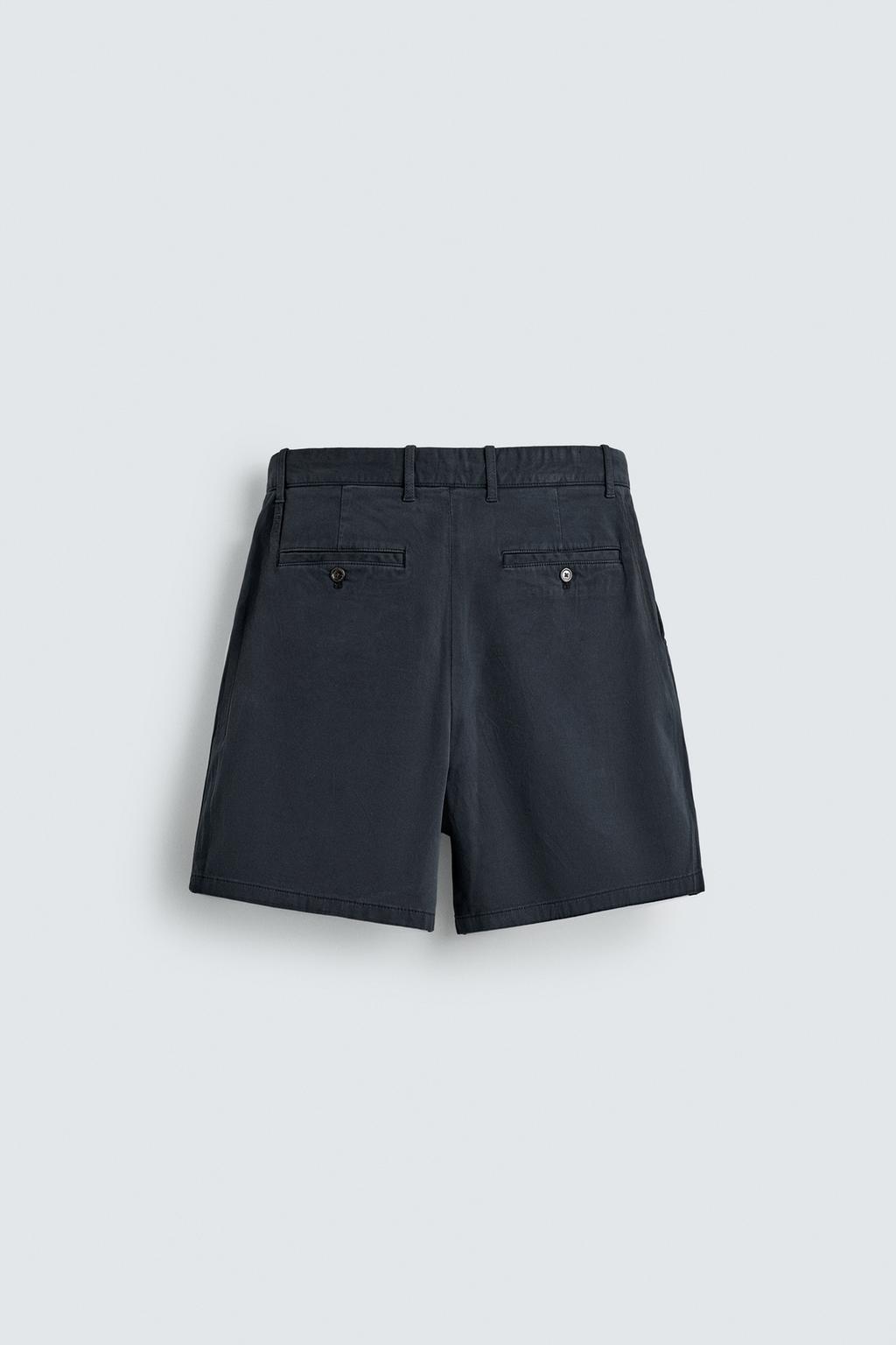 ШОРТЫ ЧИНОС REGULAR FIT СО СКЛАДКАМИ