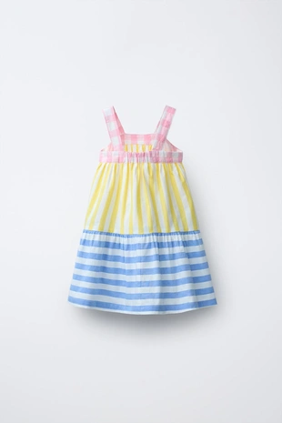 Платье в полоску и клетку Casa Lawa X Zara Kids- Заказать в России