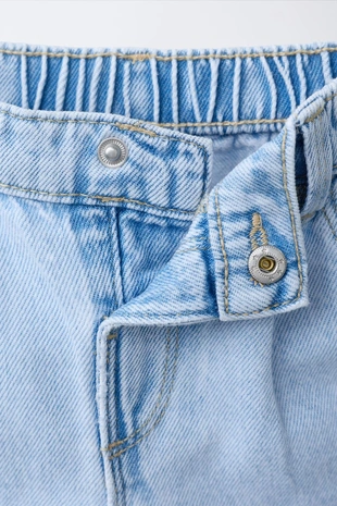Blue | 4441/847/400 - Zara Джинсовые шорты с вышивкой