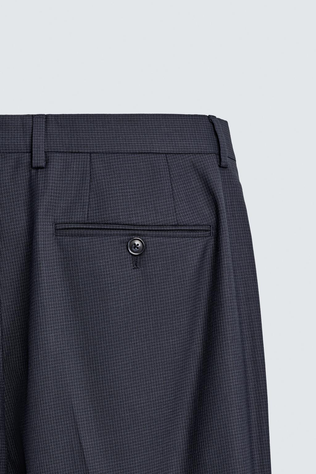 КОСТЮМНЫЕ БРЮКИ REGULAR FIT С УЗОРОМ «ГУСИНАЯ ЛАПКА»