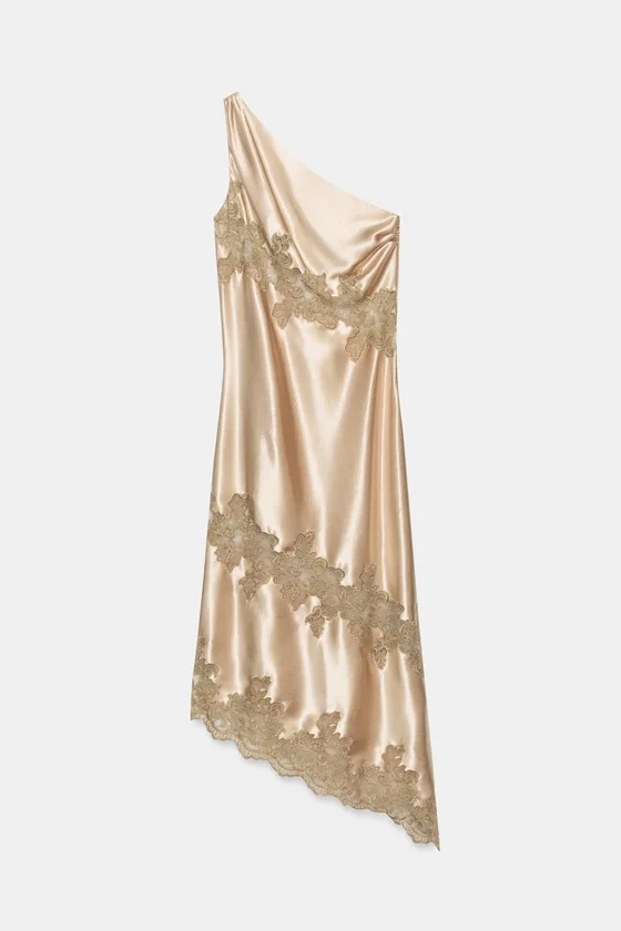 ПЛАТЬЕ-КОМБИНАЦИЯ АСИММЕТРИЧНОГО КРОЯ