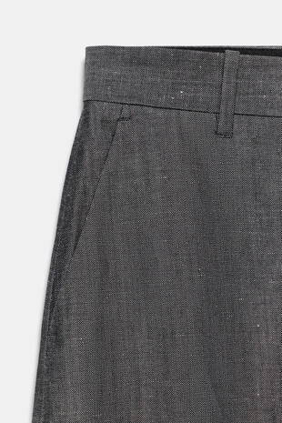Широкие брюки из смесового льна — коллекция Zara «Zw»- Заказать в России