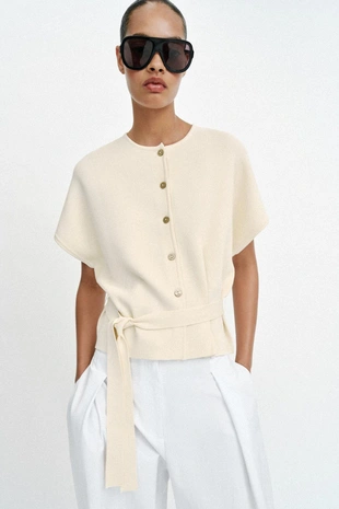 Купить Zara Кардиган с поясом