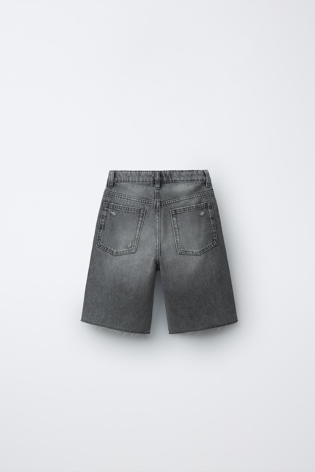 ДЖИНСОВЫЕ ШОРТЫ WIDE FIT С РАЗРЕЗАМИ