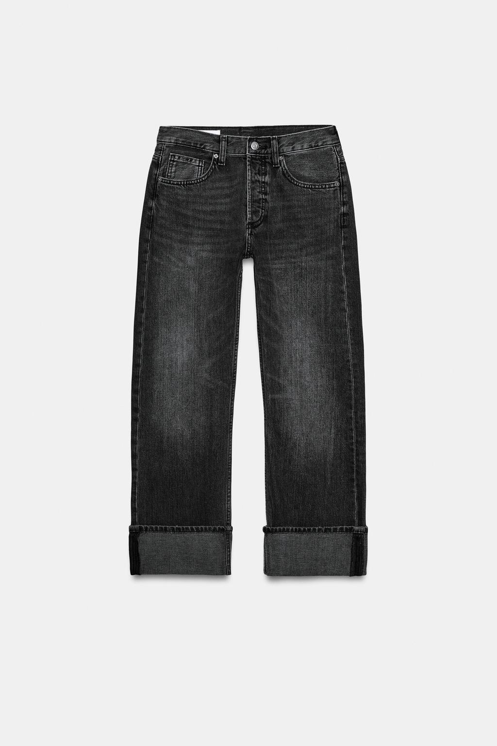 ДЖИНСЫ TRF STRAIGHT-LEG MID-RISE С РАЗРЕЗАМИ