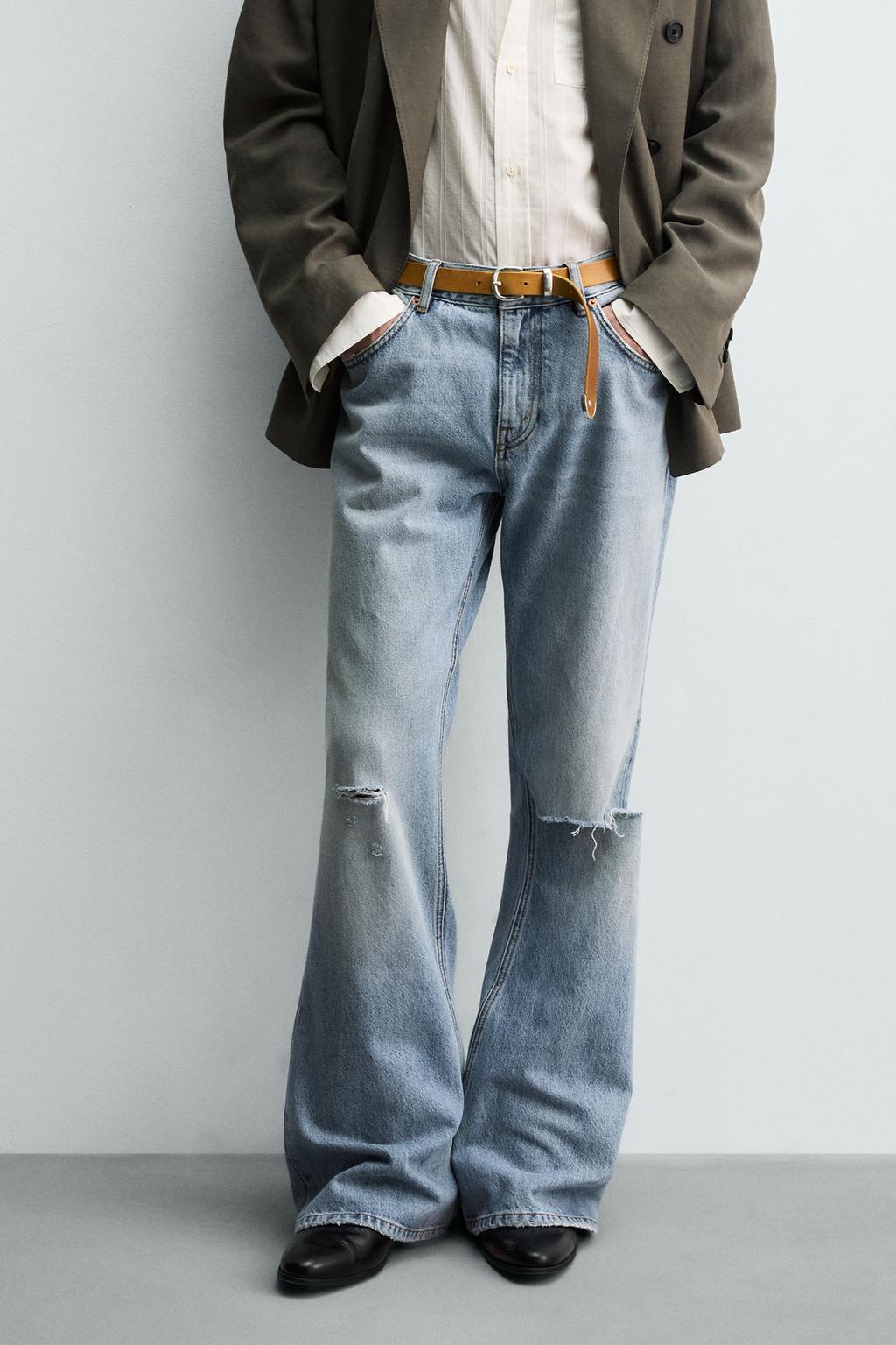 ДЖИНСЫ FLARE FIT С РАЗРЕЗАМИ
