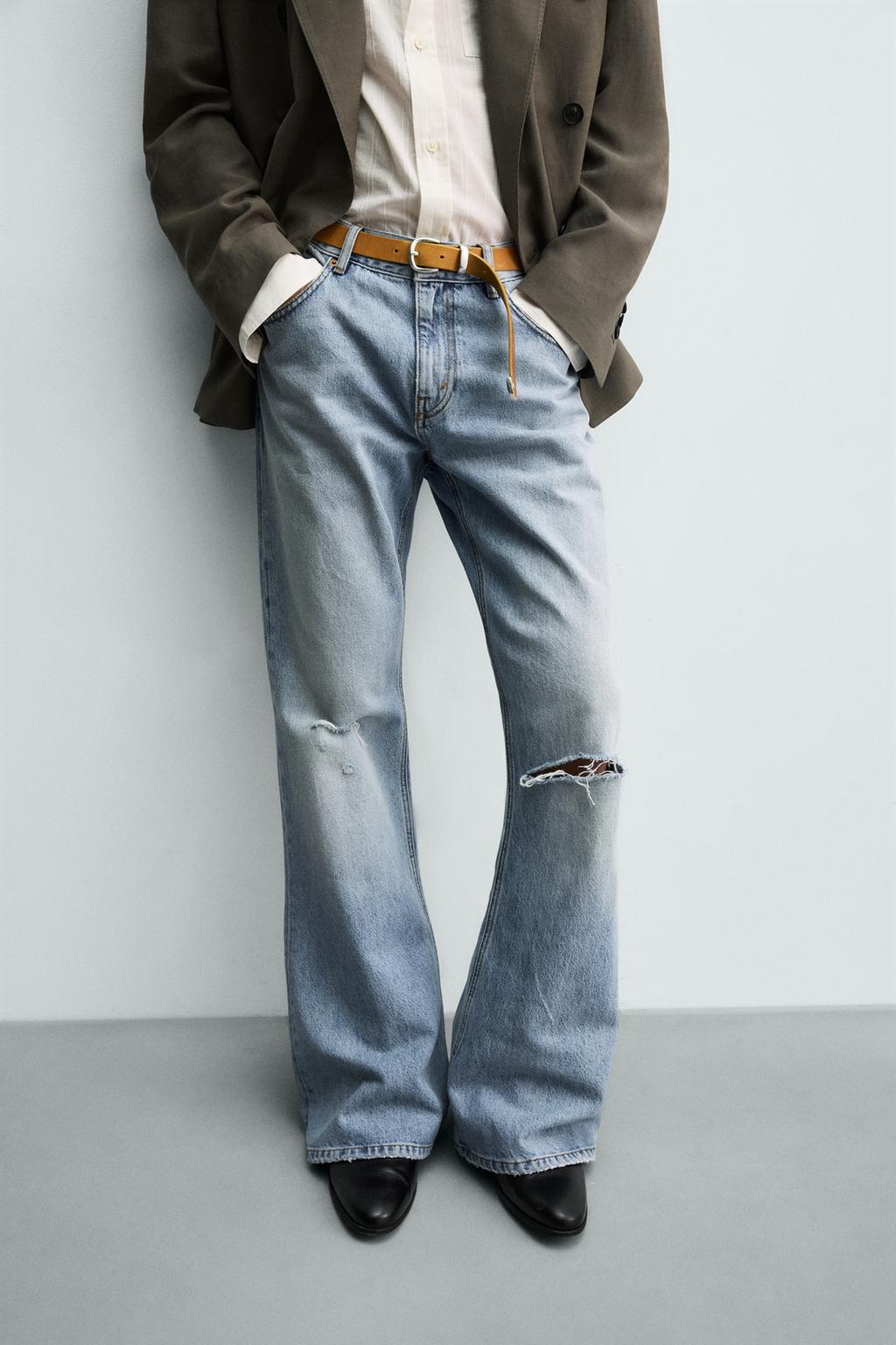 ДЖИНСЫ FLARE FIT С РАЗРЕЗАМИ
