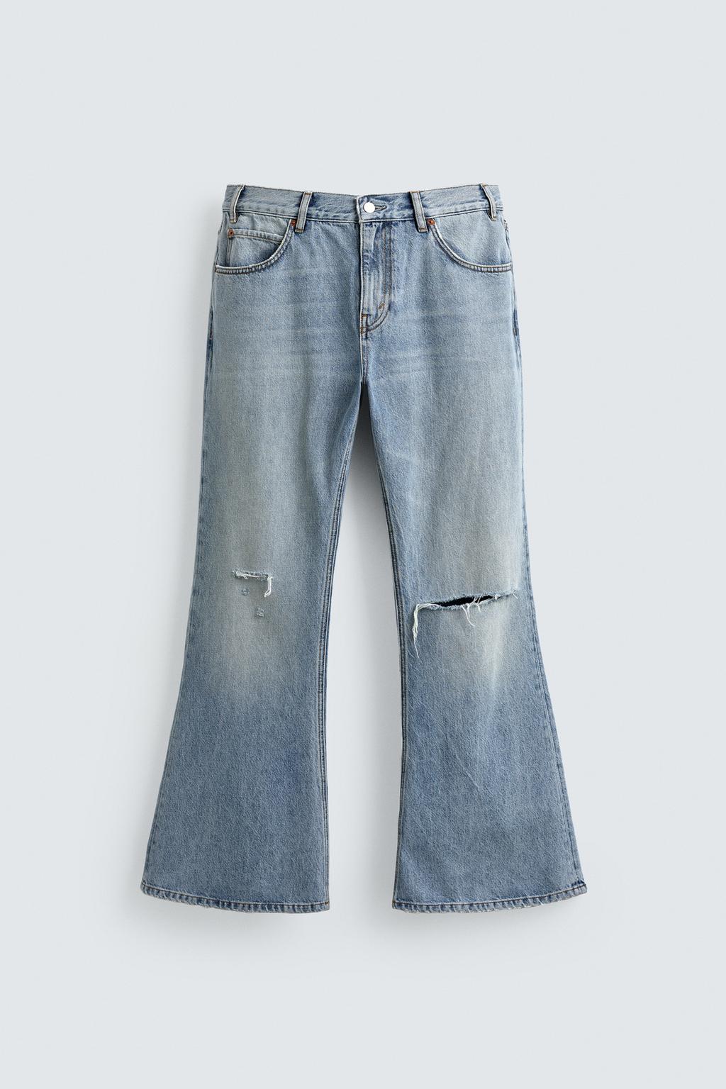 ДЖИНСЫ FLARE FIT С РАЗРЕЗАМИ