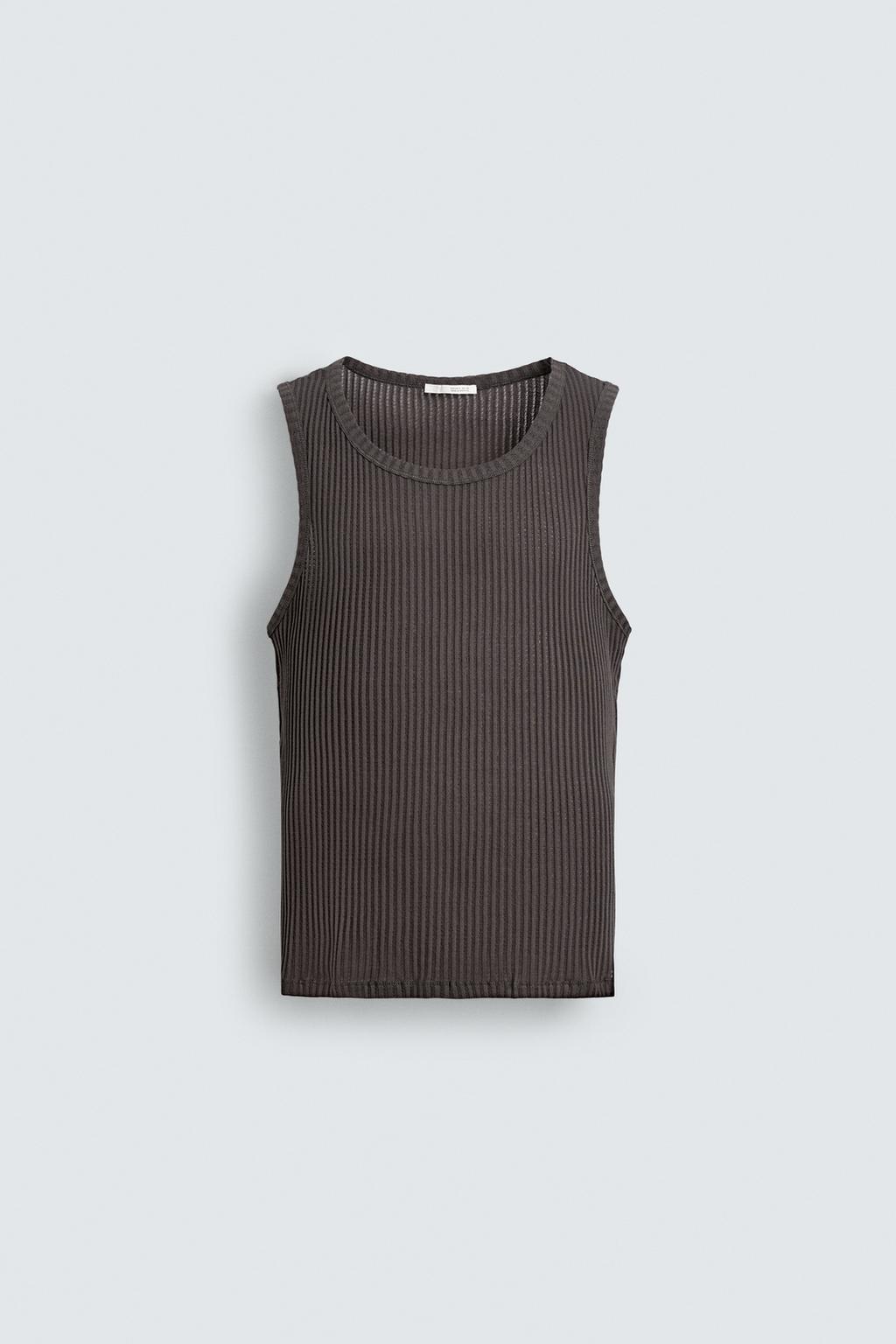 МАЙКА SLIM FIT В РУБЧИК