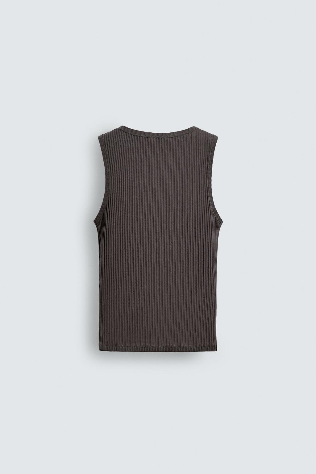 МАЙКА SLIM FIT В РУБЧИК