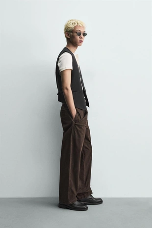 Брюки Relaxed Fit с карманом-кенгуру- Заказать в России