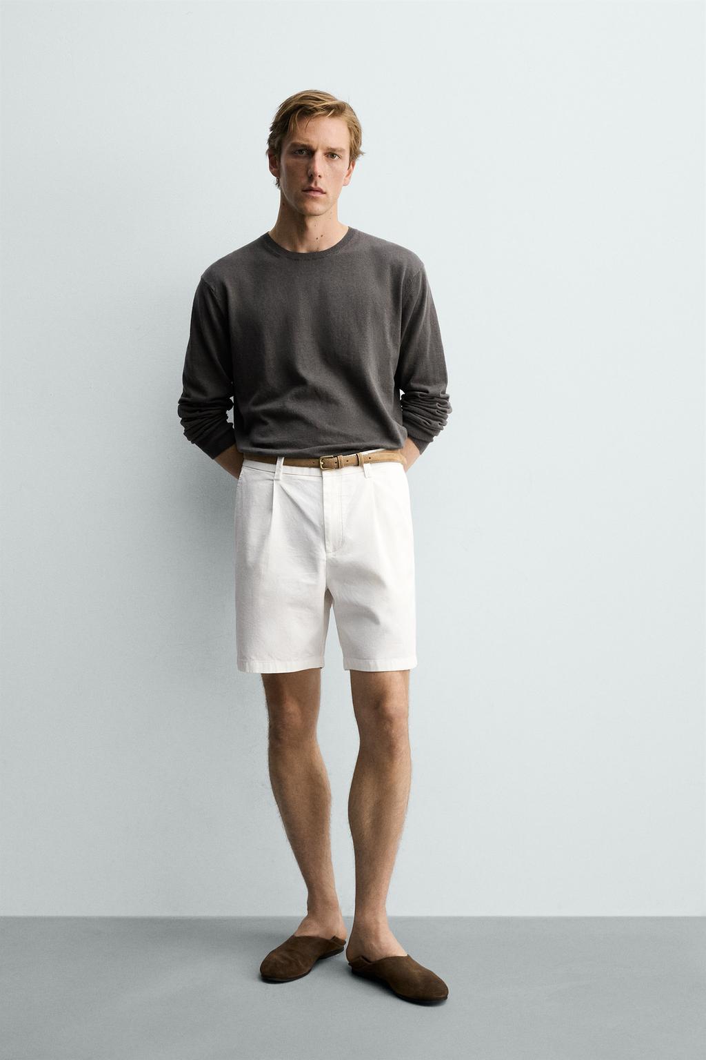 ШОРТЫ REGULAR FIT СО СКЛАДКАМИ