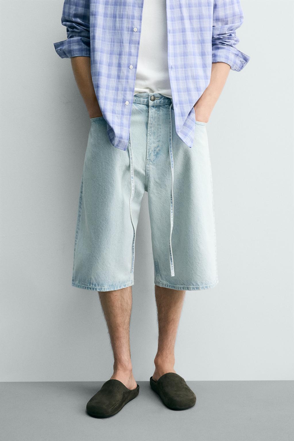 ДЖИНСОВЫЕ ШОРТЫ BAGGY С ВЫШИВКОЙ