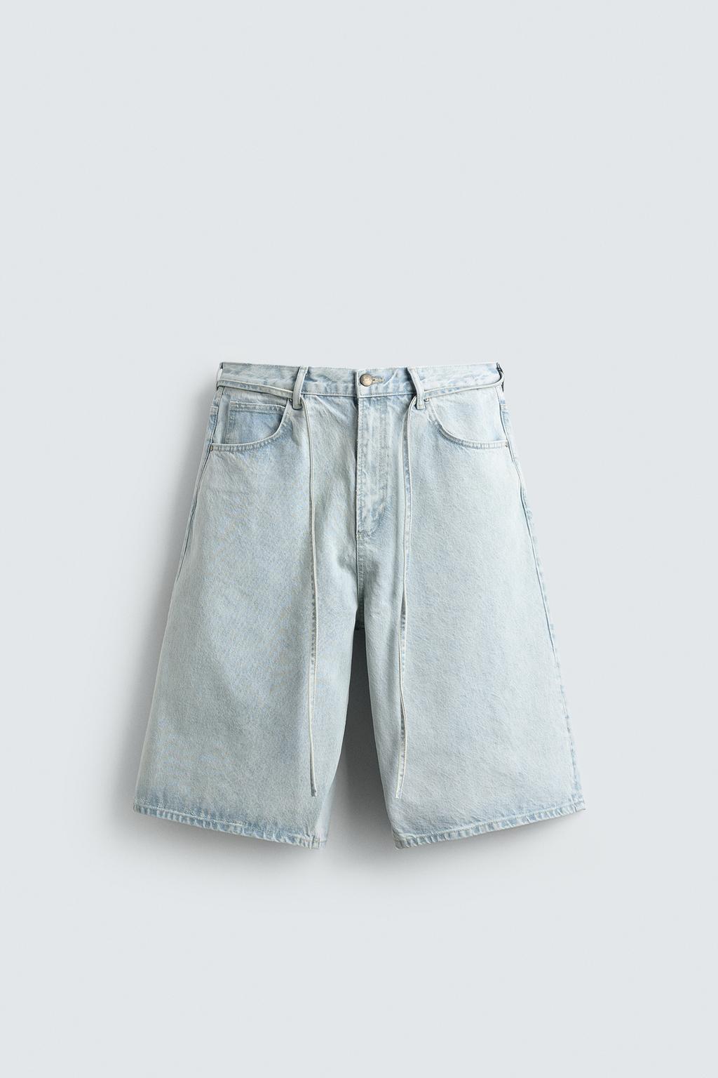 ДЖИНСОВЫЕ ШОРТЫ BAGGY С ВЫШИВКОЙ