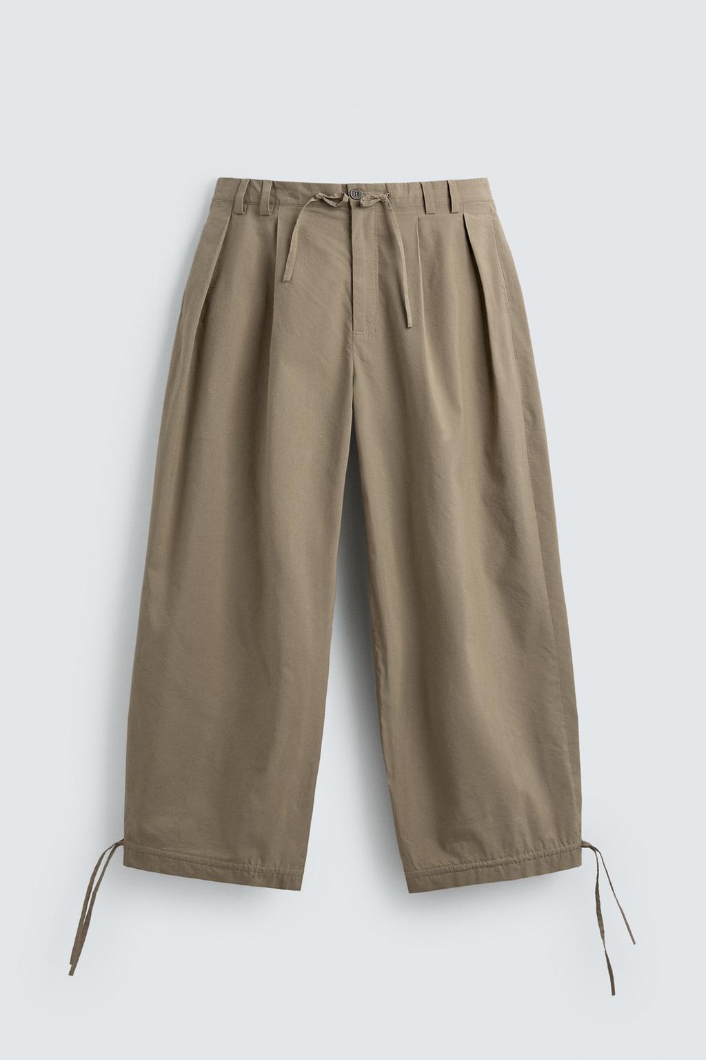 БРЮКИ BALLOON FIT С ЗАЩИПАМИ