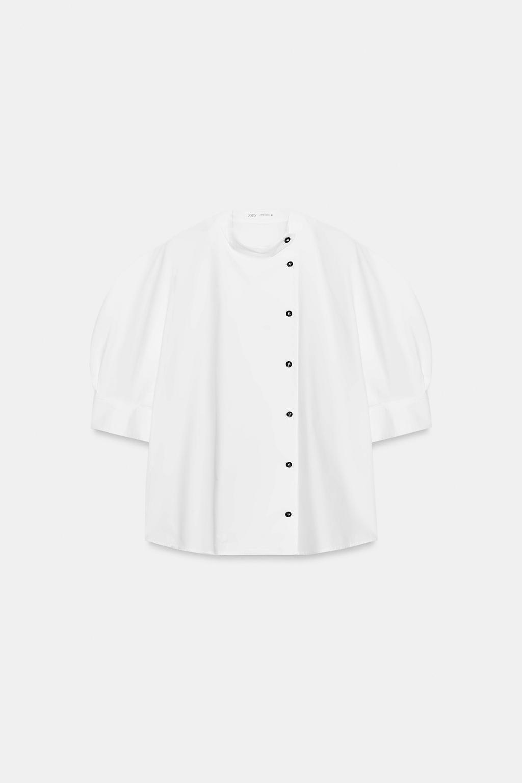 РУБАШКА ИЗ ПОПЛИНА С ПУГОВИЦАМИ — ZW COLLECTION