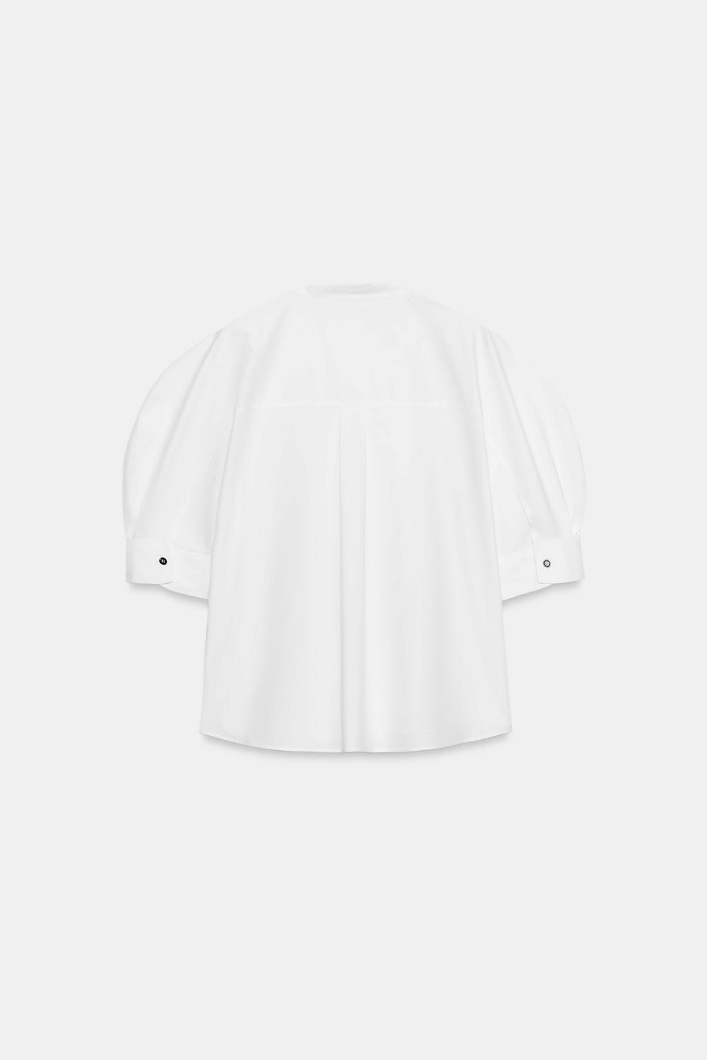 РУБАШКА ИЗ ПОПЛИНА С ПУГОВИЦАМИ — ZW COLLECTION