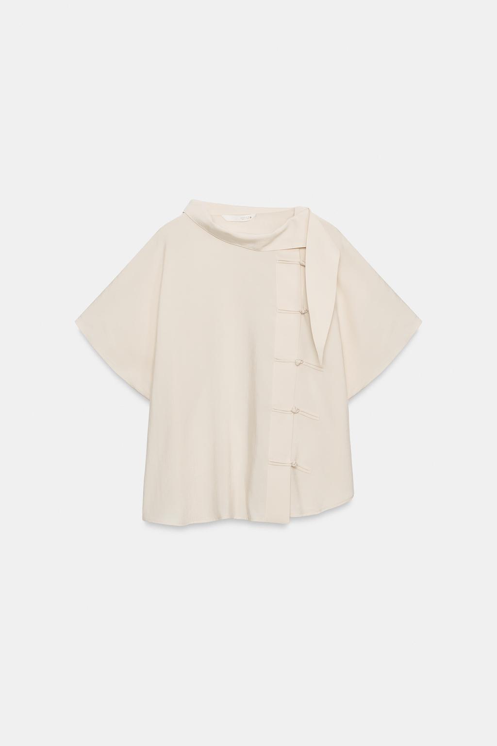 СВОБОДНАЯ БЛУЗА С ЗАСТЕЖКАМИ — ZW COLLECTION