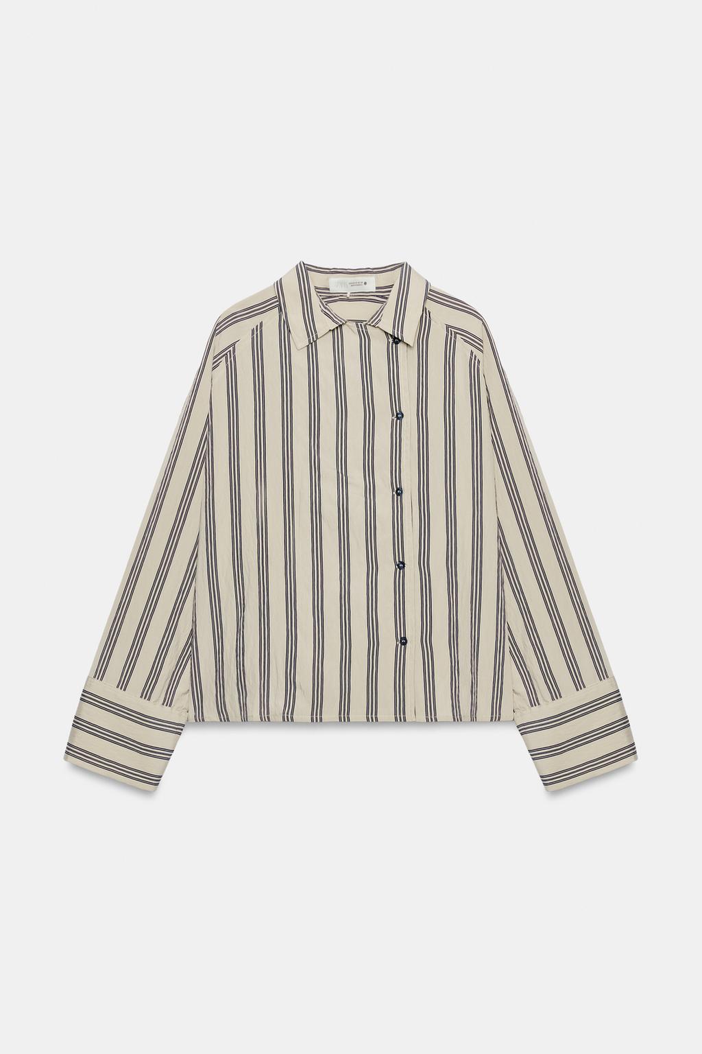 РУБАШКА ОВЕРСАЙЗ В ПОЛОСКУ — ZW COLLECTION