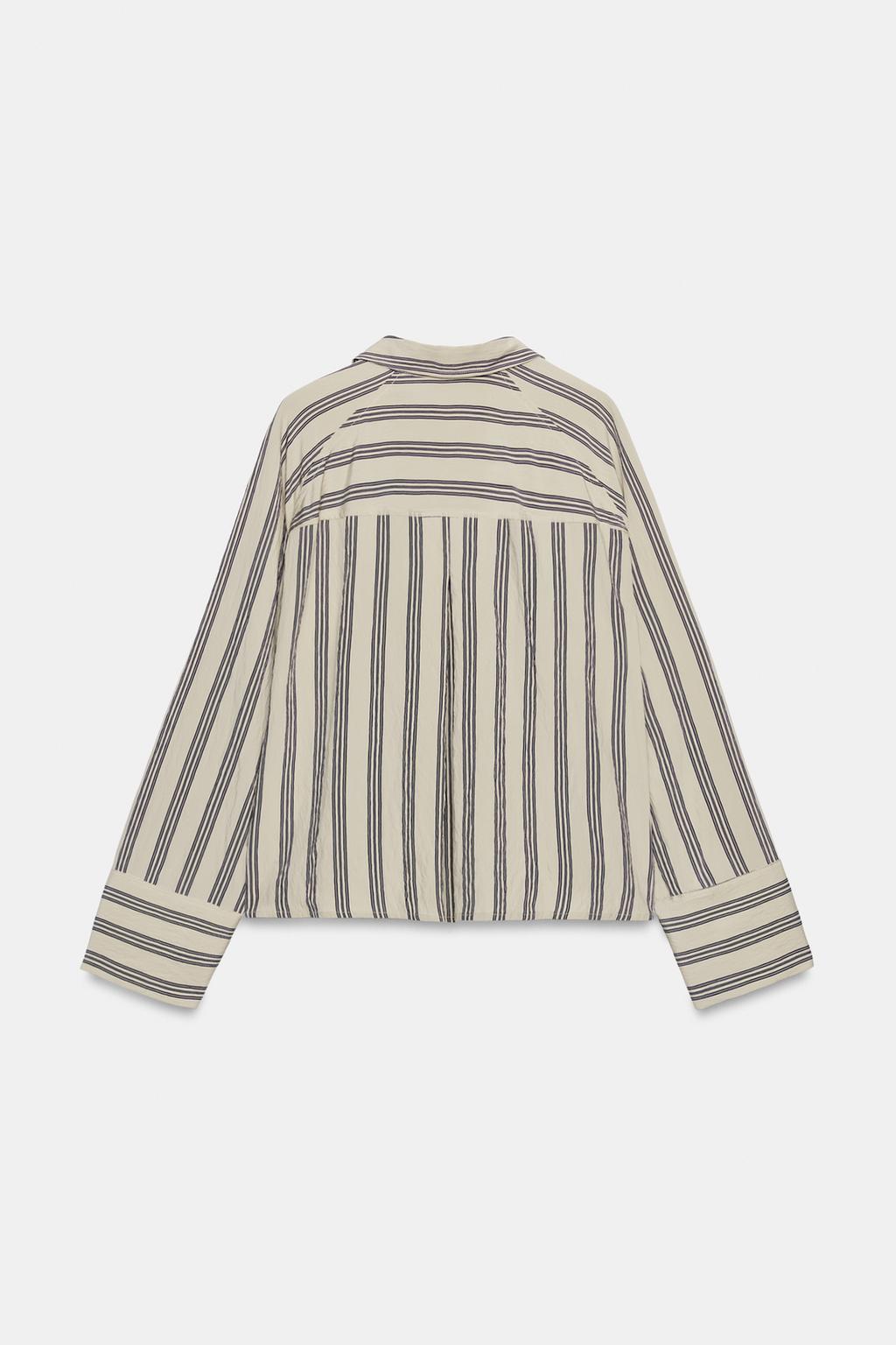 РУБАШКА ОВЕРСАЙЗ В ПОЛОСКУ — ZW COLLECTION
