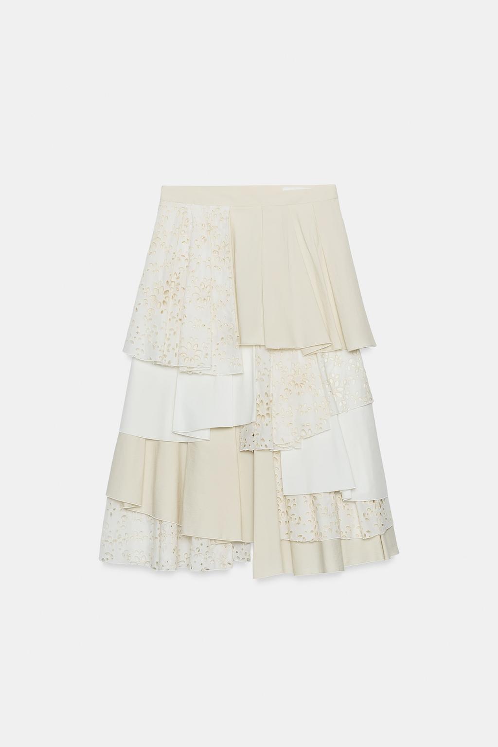 ЮБКА МИДИ В СТИЛЕ ПЭЧВОРК — ZW COLLECTION LIMITED EDITION