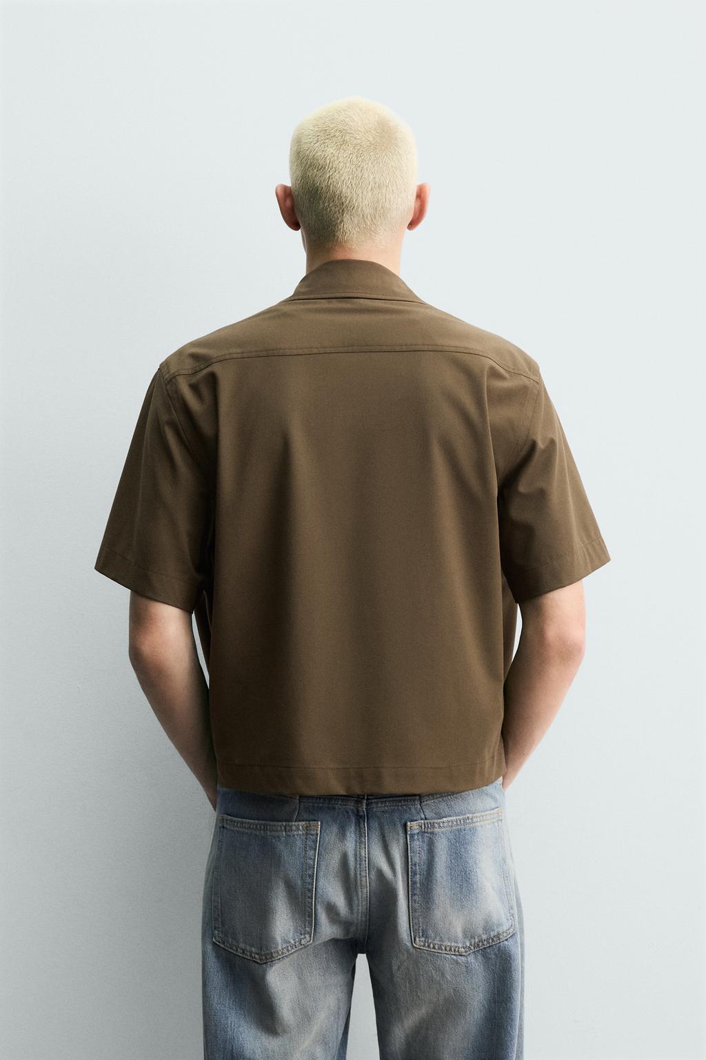 РУБАШКА RELAXED FIT ИЗ ВЫСОКОТЕХНОЛОГИЧНОЙ ТКАНИ