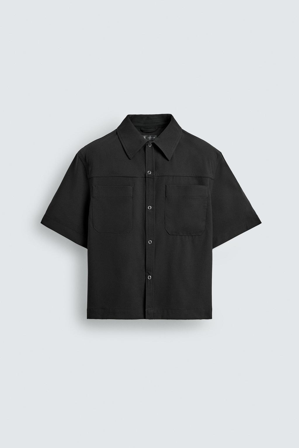 РУБАШКА RELAXED FIT ИЗ ВЫСОКОТЕХНОЛОГИЧНОЙ ТКАНИ