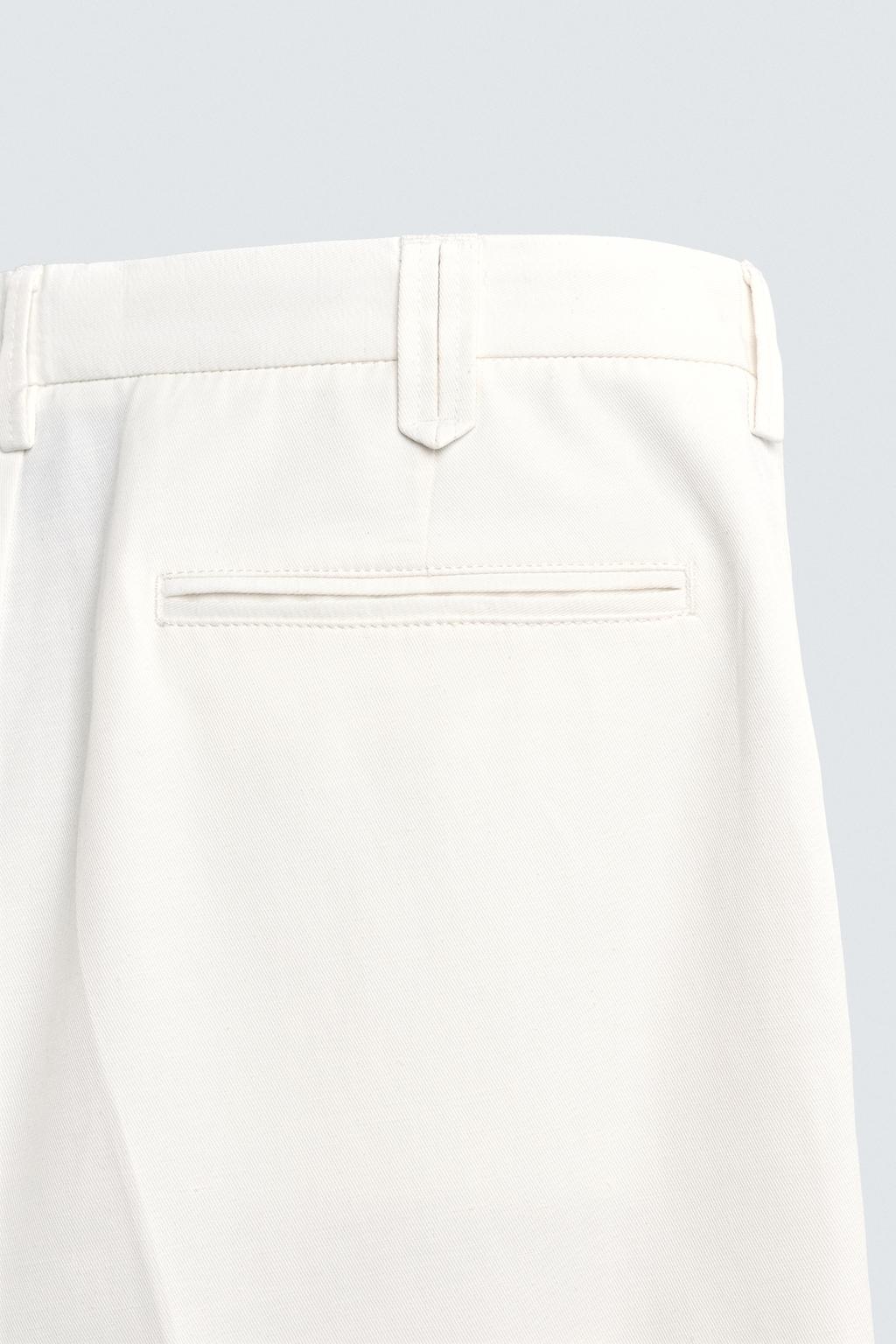 БРЮКИ REGULAR FIT ИЗ ВИСКОЗЫ И ХЛОПКА
