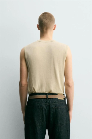 Топ Relaxed Fit из вискозы и льна- Заказать в России