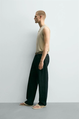 Топ Relaxed Fit из вискозы и льна- Заказать в России